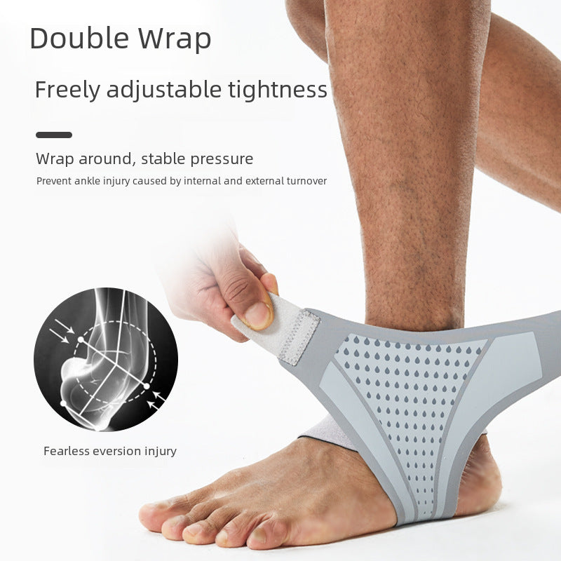 Perforierte Knöchelbandage mit Kreuzwicklung