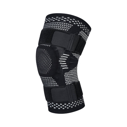 Strick-Kniebandage mit zwei verstellbaren Gurten
