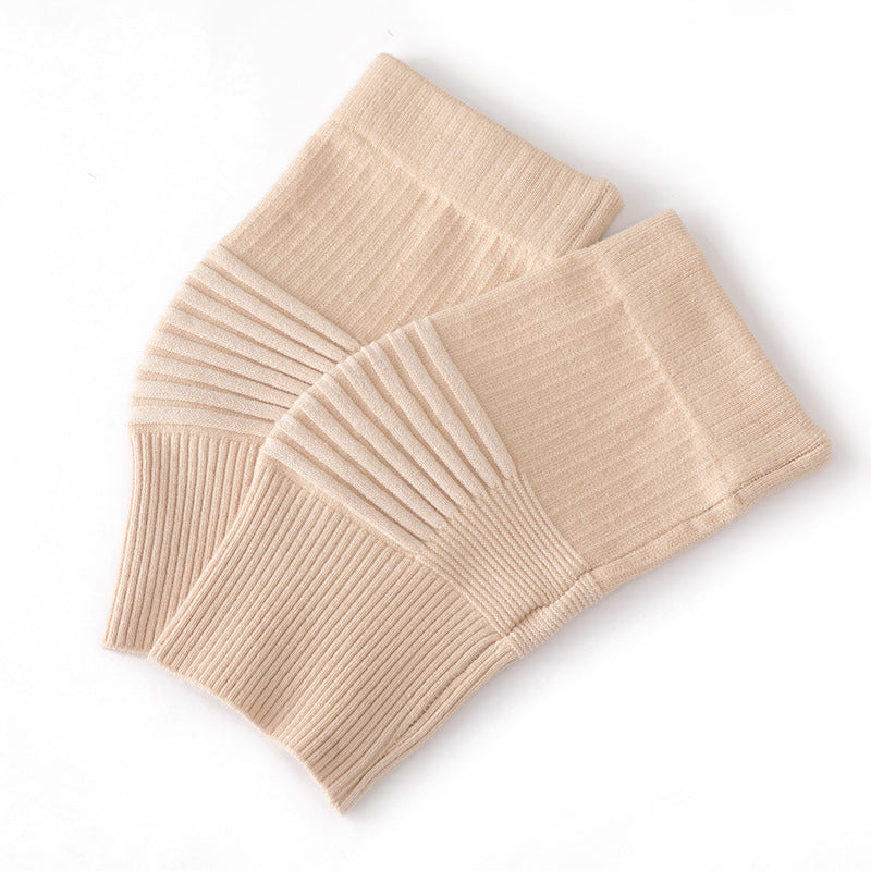 Gerippte Kniebandagen in Beige