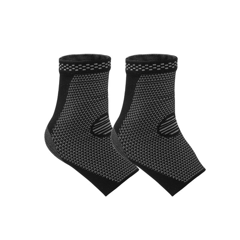 Kupferfarbene Strickbandage fürs Sprunggelenk