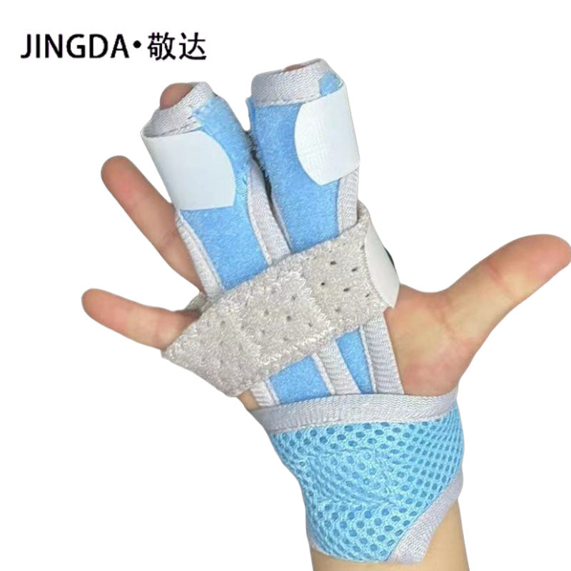 Fingerstützschiene mit Handgelenkgurten