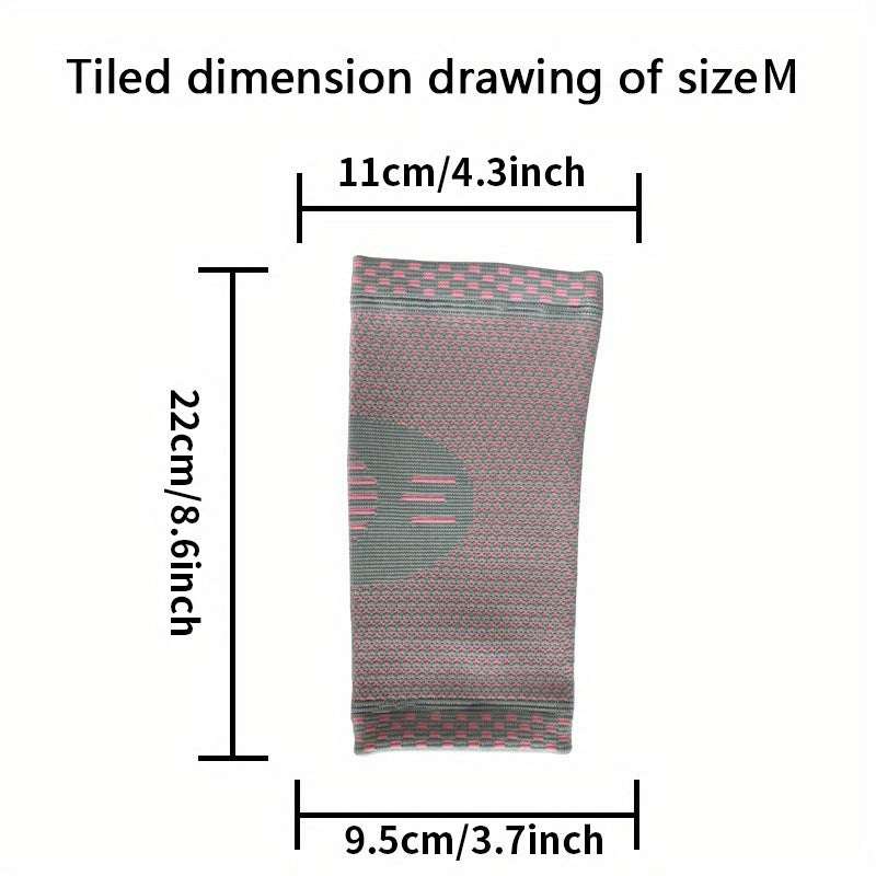 Ellenbogenbandage mit unterschiedlichen Strickzonen