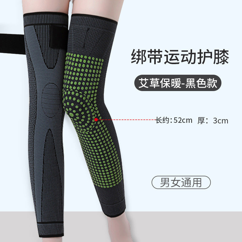 Lange Kniebandage mit verstellbarem Gurt