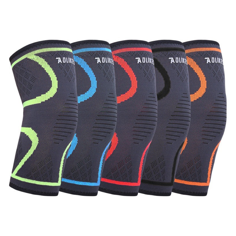 Ellenbogenbandage mit Strickzonen und farbigem Rand