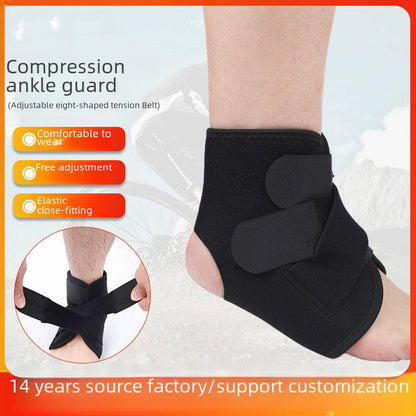 Flache Knöchel-Wickelbandage mit kurzem Abschluss
