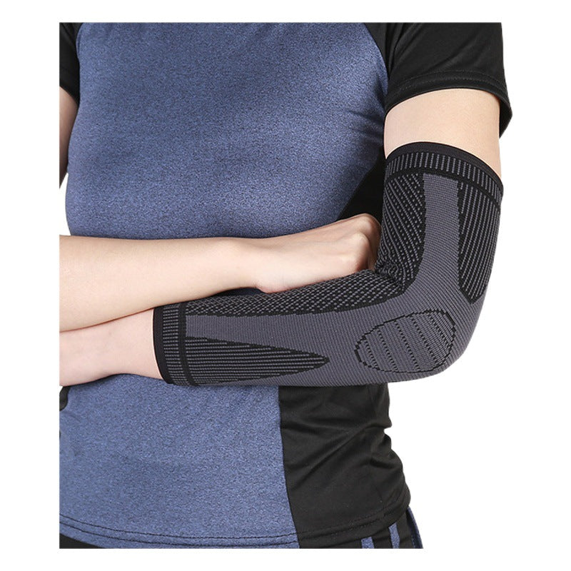 Konturierte Ellenbogenbandage in Grau