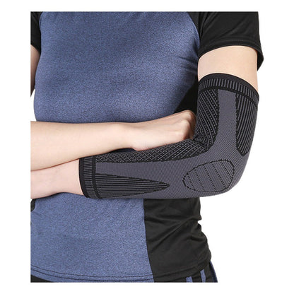 Konturierte Ellenbogenbandage in Grau