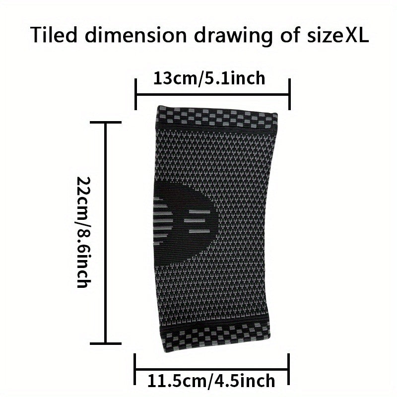 Ellenbogenbandage mit unterschiedlichen Strickzonen