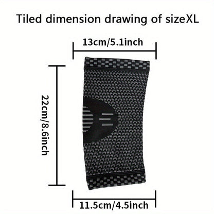 Ellenbogenbandage mit unterschiedlichen Strickzonen