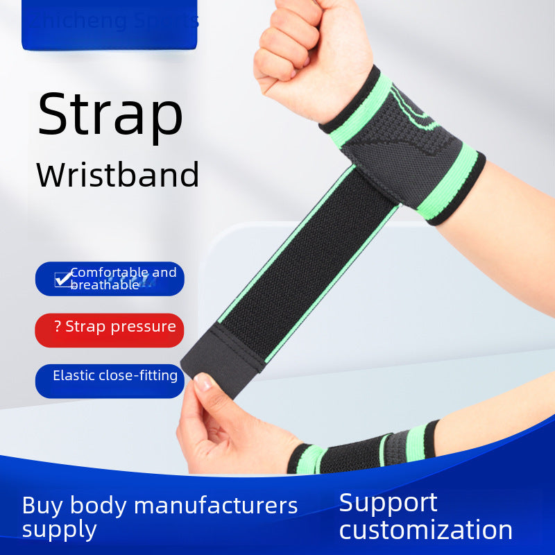 Gestreifte, verstellbare Handgelenk-Wickelbandage