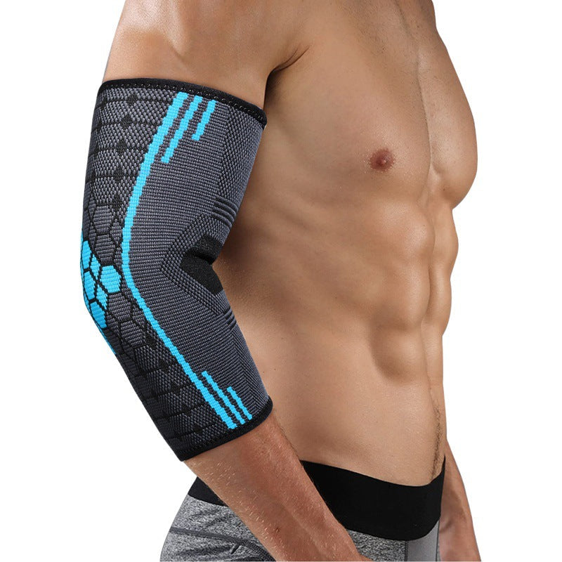 Ellenbogenbandage mit grauem Geometriemuster