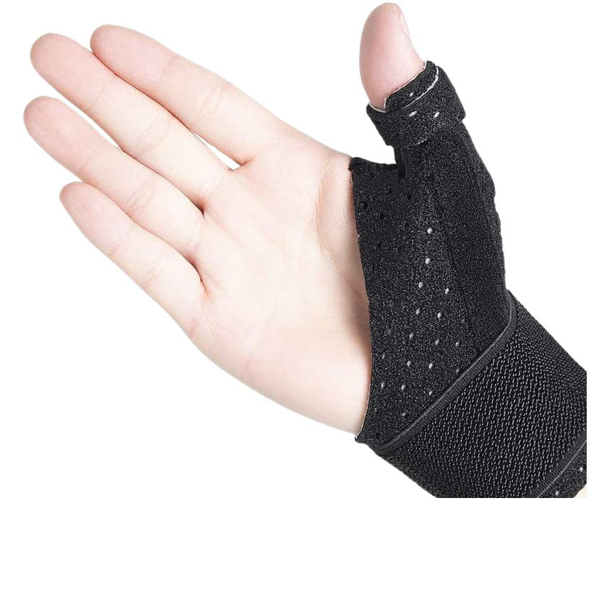 Perforierte Daumenbandage mit breitem Handgelenkgurt