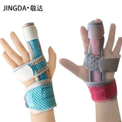 Fingerstützschiene mit Handgelenkgurten