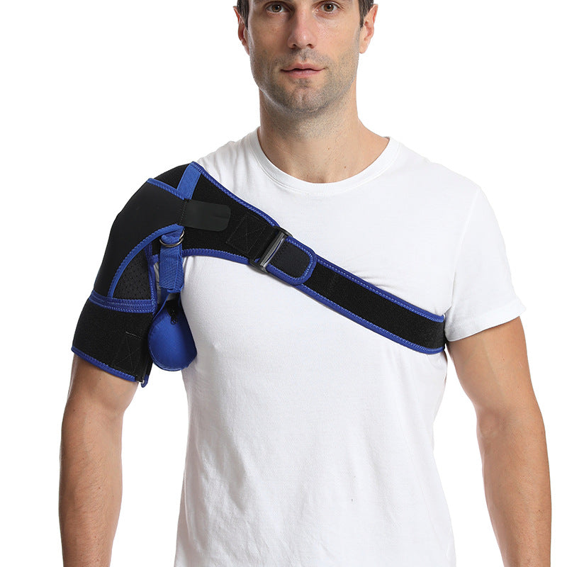 Schulterbandage mit ausgespartem Stützpanel