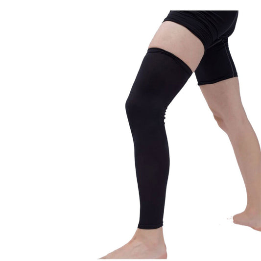 Lange Knie- und Beinbandage in Schwarz