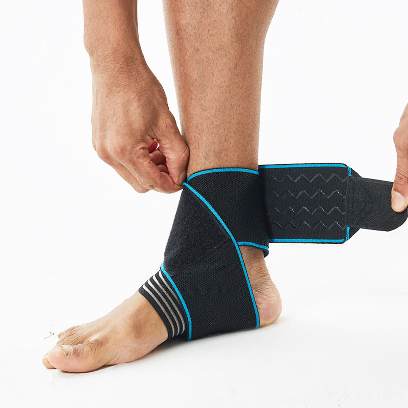 Gestreifte, elastische Knöchel-Wickelbandage