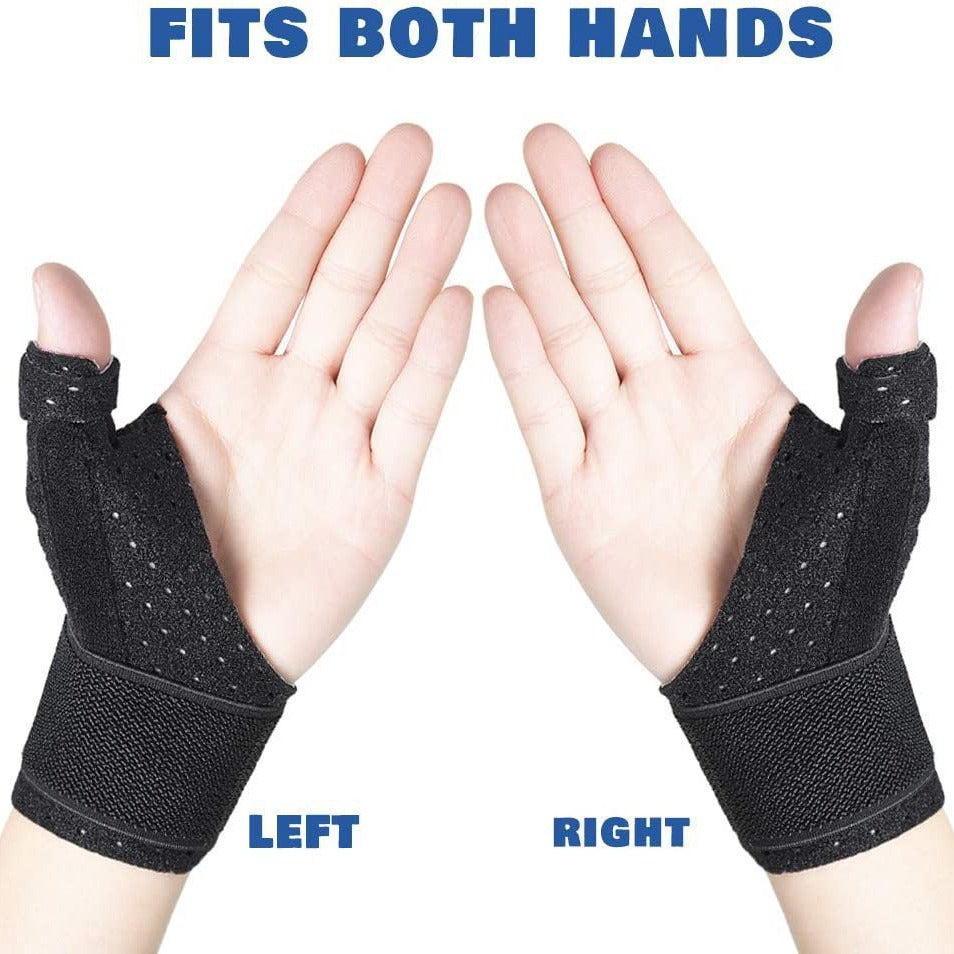Perforierte Daumenbandage mit breitem Handgelenkgurt