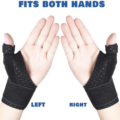 Perforierte Daumenbandage mit breitem Handgelenkgurt