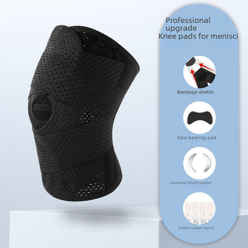 Wickelbare Kniebandage mit Patellaöffnung