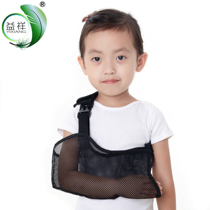 Kinder-Armschlinge aus Mesh mit Unterarmtasche
