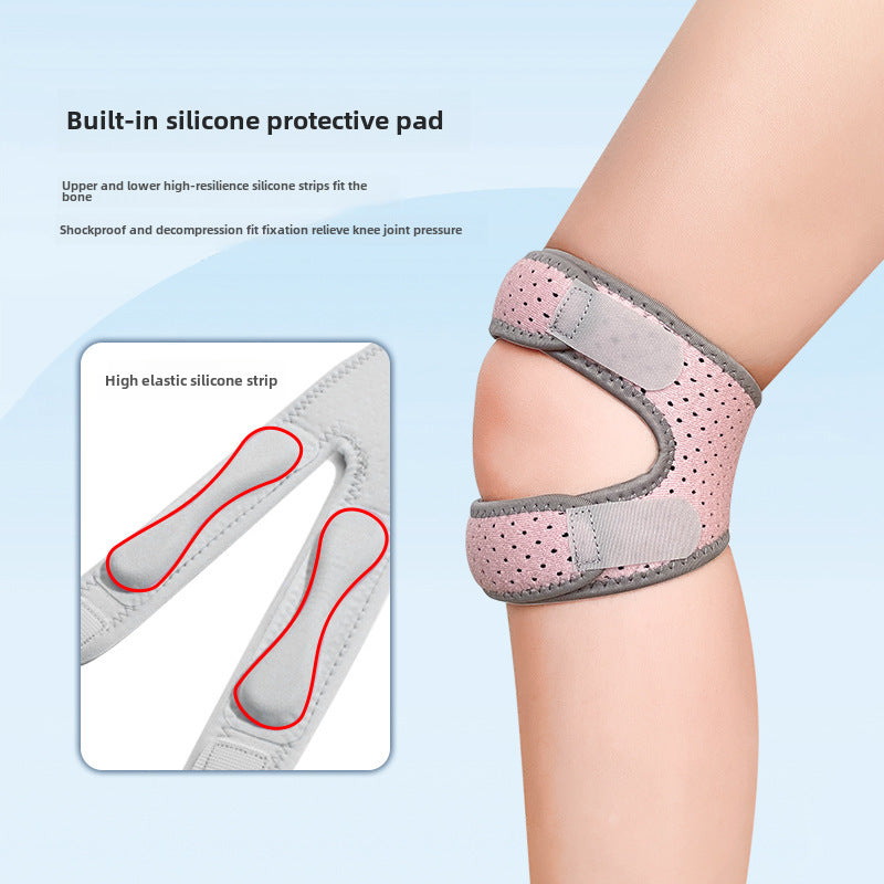 Perforierte Knie-Wickelbandage mit Patellaöffnung