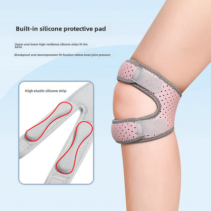 Perforierte Knie-Wickelbandage mit Patellaöffnung