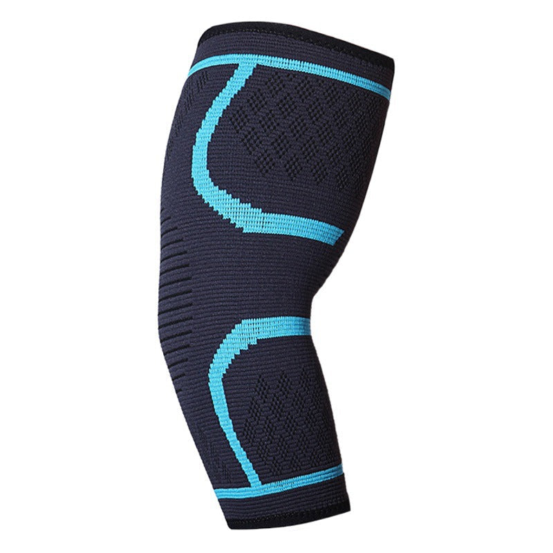 Strick-Ellenbogenbandage mit blauem Rand