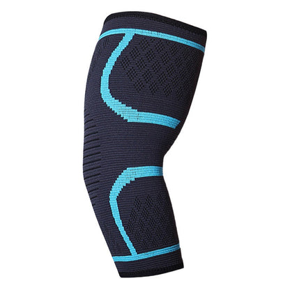 Strick-Ellenbogenbandage mit blauem Rand