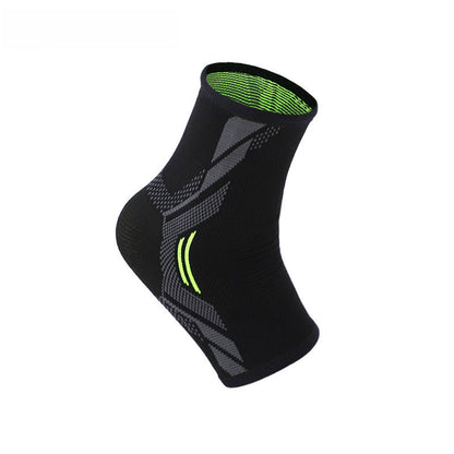 Schwarze Knöchelbandage mit Strickzonen