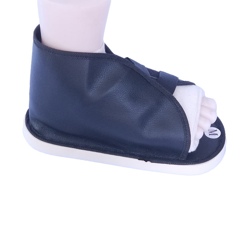 Offener Stützschuh mit Wickelverschluss