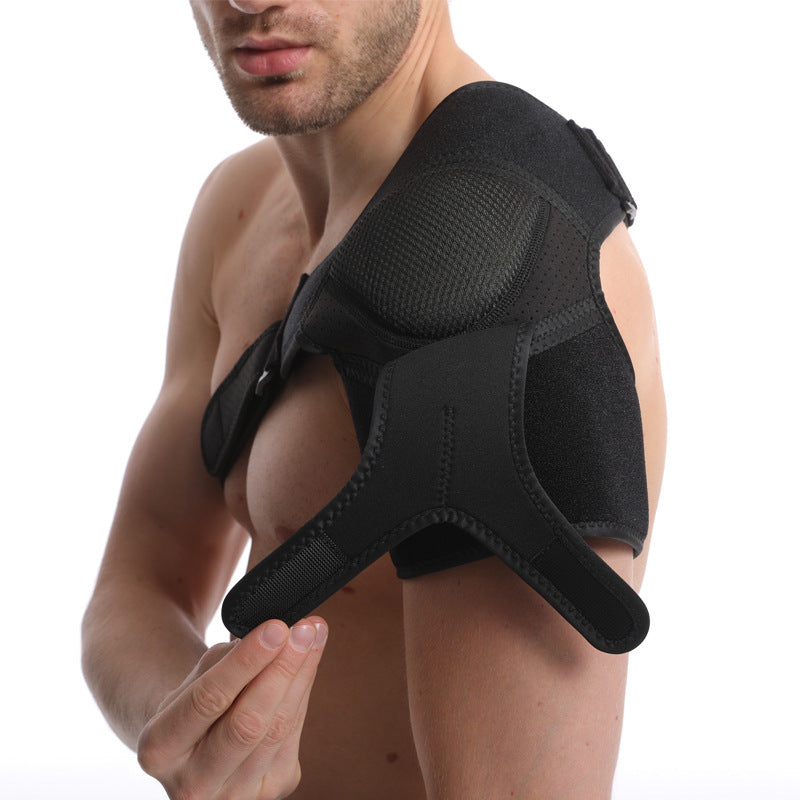 Schulterbandage mit ausgespartem Stützpanel