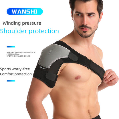 Einseitige Schulterbandage mit grauem Panel