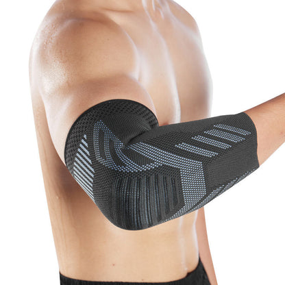 Dunkle Ellenbogenbandage mit Strickzonen