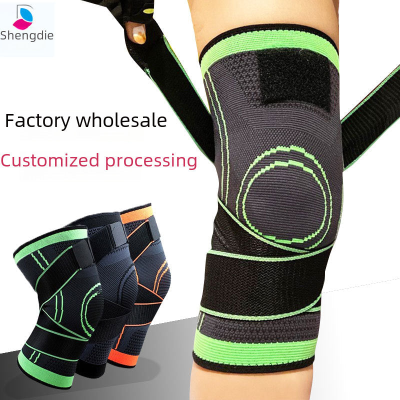 Kompressions-Kniebandage mit verstellbaren Gurten