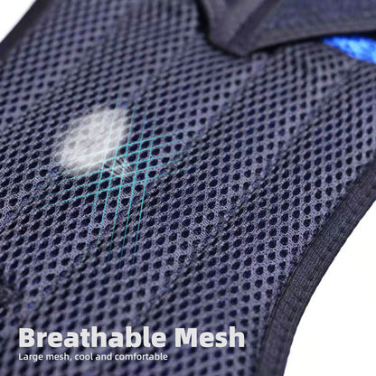 Mesh-Rückenbandage mit Kreuzgurten und Taillenstütze