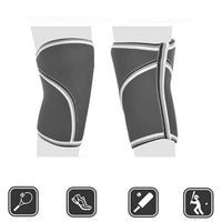 ZSZBACE Knie-Ärmel - 7 mm dicke Kompressions-Kniestütze für Gewichtheben, Powerlifting, Kniebeugen und CrossFit-Training Fitness für Frauen und Männer, 6 GRÖSSE