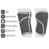 ZSZBACE Knie-Ärmel - 7 mm dicke Kompressions-Kniestütze für Gewichtheben, Powerlifting, Kniebeugen und CrossFit-Training Fitness für Frauen und Männer, 6 GRÖSSE