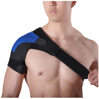Schulterbandage mit blauem Einsatz