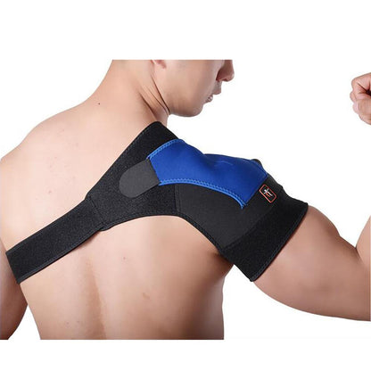 Schulterbandage mit blauem Einsatz