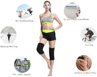 1 Paar Kniewärmer Knieschoner Winter Kniebandage Baumwolle Knieschützer Wärmerschutz Elastische Knieorthese für Freizeit und allerlei Sport