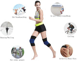 1 Paar Kniewärmer Knieschoner Winter Kniebandage Baumwolle Knieschützer Wärmerschutz Elastische Knieorthese für Freizeit und allerlei Sport