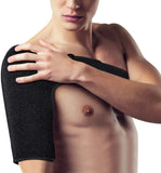 Kompressionsschulter-Stützstrebe, verstellbarer Neopren-Oberarm und Schulterwickel Schmerzlinderung für Rotatorenmanschette Schulterrissverletzung AC-Gelenkversetzung Verhinderung und Wiederherstellung