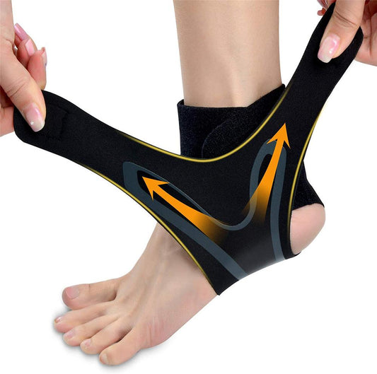 Verstellbare Knöchelstütze mit atmungsaktivem und elastischem Nylonmaterial, bequemer Knöchelwickel-Sportschutz gegen chronische Verstauchungen durch Knöchelverstauchungen Ermüdung