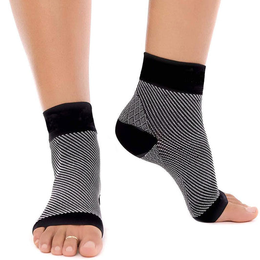 Plantarfasziitis-Socken - Kompressions-Fußmanschetten für Männer und Frauen, Schmerzlinderung bei Achillessehnenentzündung, besser als Nachtschienenorthese, Knöchelstütze, Fersensporn, leichte Schwellung