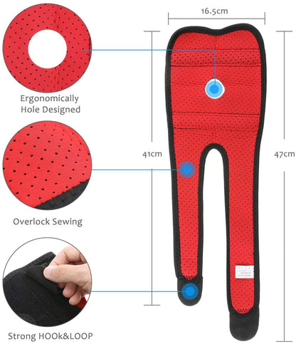 Verstellbare Ellenbogenbandage mit Gelenkaussparung