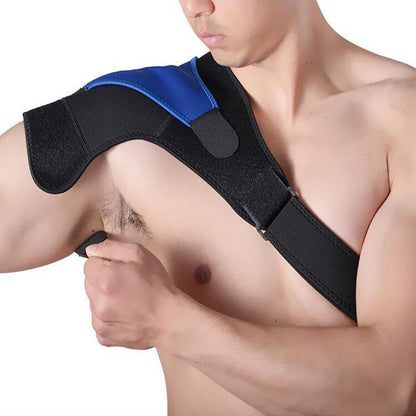 Schulterbandage mit blauem Einsatz