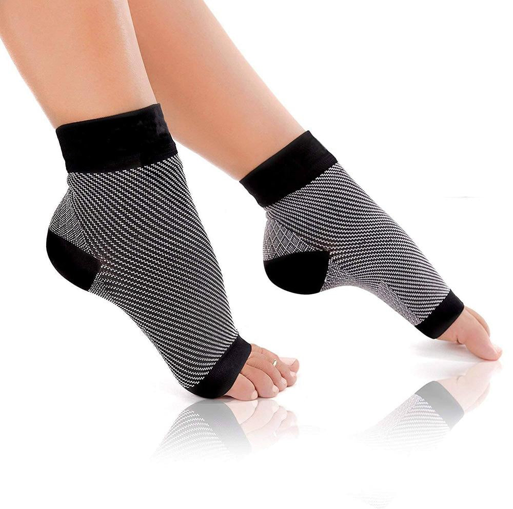 Plantarfasziitis-Socken - Kompressions-Fußmanschetten für Männer und Frauen, Schmerzlinderung bei Achillessehnenentzündung, besser als Nachtschienenorthese, Knöchelstütze, Fersensporn, leichte Schwellung