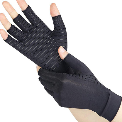 Fingerlose Kompressionshandschuhe mit Kupferfasern